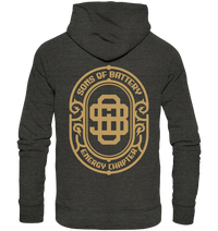 Shirtigo Hoodies Dark Heather Grey / XS Sons of Battery - Vintage Logo - Organic Hoodie E-Bike-Community
