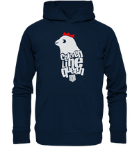 Shirtigo Hoodies French Navy / XS Chicken Line - Queen Weiß - Organic Basic Hoodie E-Bike-Community