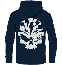 Shirtigo Hoodies French Navy / XS SoB Skull White - Organic Fashion Hoodie E-Bike-Community