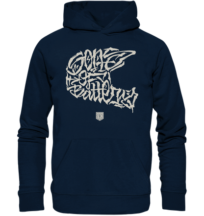 Shirtigo Hoodies French Navy / XS The Power of Movement - Front Print - Organic Hoodie (Flip Label) E-Bike-Community