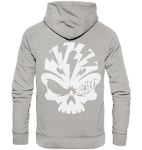Shirtigo Hoodies Heather Grey / XS SoB Skull White - Organic Basic Hoodie E-Bike-Community