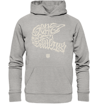Shirtigo Hoodies Heather Grey / XS The Power of Movement - Front Print - Organic Basic Hoodie (Flip Label) E-Bike-Community