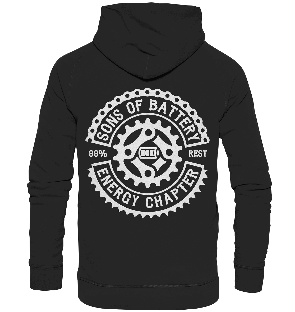 Shirtigo Hoodies Jet Black / 3XL Sons of Battery - Classic OG - Basic Unisex Hoodie XL (kein Flip Label) E-Bike-Community