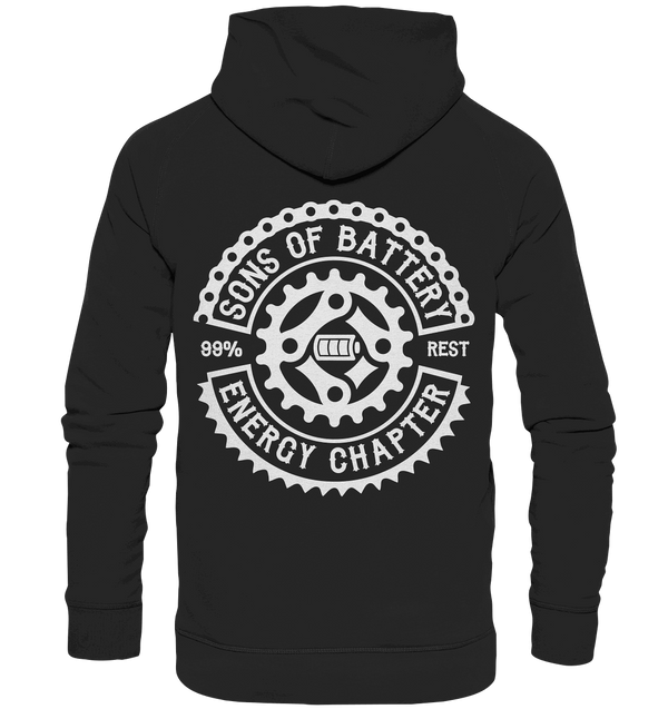 Shirtigo Hoodies Jet Black / 3XL Sons of Battery - Classic OG - Basic Unisex Hoodie XL (kein Flip Label) E-Bike-Community