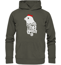 Shirtigo Hoodies Khaki / XS Chicken Line - Queen Weiß - Organic Basic Hoodie E-Bike-Community