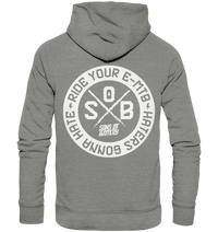 Shirtigo Hoodies Mid Heather Grey / XS Haters gonna Hate - Organic Hoodie (Flip Label) E-Bike-Community