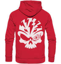 Shirtigo Hoodies Red / XS SoB Skull White - Organic Basic Hoodie E-Bike-Community