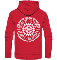 Shirtigo Hoodies Red / XS Sons of Battery - Classic OG - Organic Basic Hoodie (Flip Label) E-Bike-Community