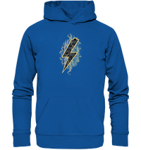 Shirtigo Hoodies Royal Blue / XS Sob "Shred or Alive" Front - Organic Basic Hoodie (Flip Label) E-Bike-Community
