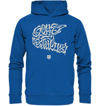 Shirtigo Hoodies Royal Blue / XS The Power of Movement - Front Print - Organic Hoodie (Flip Label) E-Bike-Community
