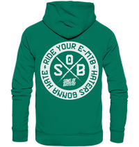 Shirtigo Hoodies Varsity Green / XS Haters gonna Hate - Organic Hoodie (Flip Label) E-Bike-Community