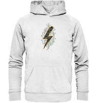 Shirtigo Hoodies White / XS Sob "Shred or Alive" Front - Organic Basic Hoodie (Flip Label) E-Bike-Community