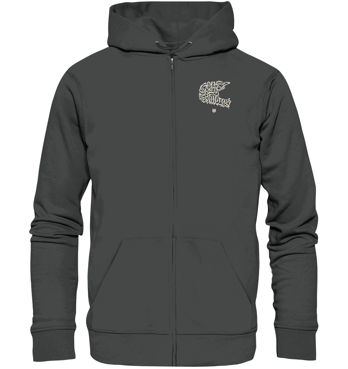 Shirtigo Jacken/ Zipper Anthracite / XS The Power of Movement - Front / Backprint -  - Organic Zipper (Flip Label) E-Bike-Community