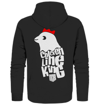 Shirtigo Jacken/ Zipper Black / S Chicken Line - King - Weiß - Organic Zipper E-Bike-Community