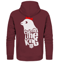 Shirtigo Jacken/ Zipper Burgundy / S Chicken Line - King - Weiß - Organic Zipper E-Bike-Community