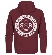 Shirtigo Jacken/ Zipper Burgundy / S Haters gonna Hate - Organic Zipper (Flip Label) E-Bike-Community