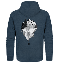 Shirtigo Jacken/ Zipper Dark Heather Blue / S Freedom - Organic Zipper (Flip Label) E-Bike-Community