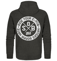 Shirtigo Jacken/ Zipper Dark Heather Grey / S Haters gonna Hate - Organic Zipper (Flip Label) E-Bike-Community