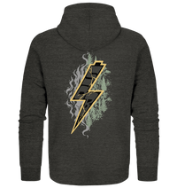 Shirtigo Jacken/ Zipper Dark Heather Grey / S Sob "Shred or Alive" Front - Organic Zipper (Flip Label) E-Bike-Community