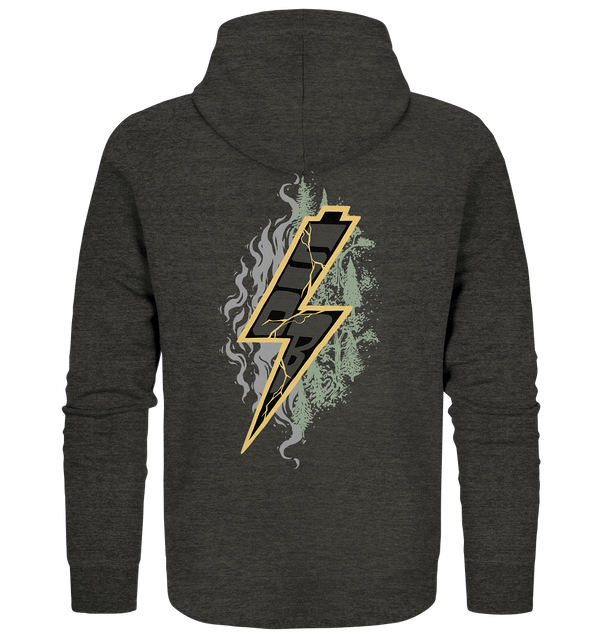 Shirtigo Jacken/ Zipper Dark Heather Grey / S Sob "Shred or Alive" Front - Organic Zipper (Flip Label) E-Bike-Community
