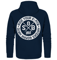 Shirtigo Jacken/ Zipper French Navy / S Haters gonna Hate - Organic Zipper (Flip Label) E-Bike-Community