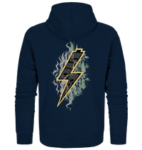 Shirtigo Jacken/ Zipper French Navy / S Sob "Shred or Alive" Front - Organic Zipper (Flip Label) E-Bike-Community