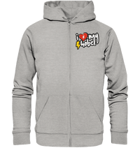 Shirtigo Jacken/ Zipper Heather Grey / S I Love my Hobel - (Flip Label) - Organic Zipper E-Bike-Community