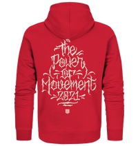 Shirtigo Jacken/ Zipper The Power of Movement - Front / Backprint -  - Organic Zipper (Flip Label) E-Bike-Community