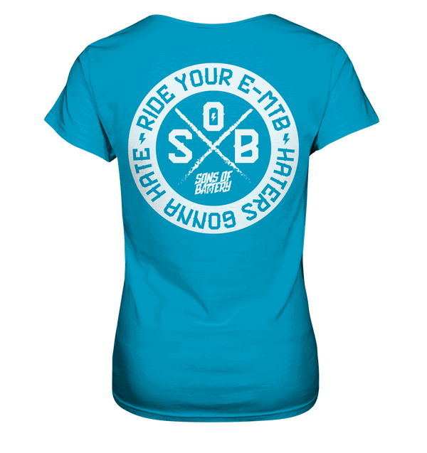 Shirtigo Lady-Shirts Atoll / XS Haters gonna Hate - Ladies Premium Shirt (Ohne Flip Label) E-Bike-Community