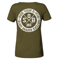 Shirtigo Lady-Shirts British Khaki / S Haters gonna Hate - Ladies Organic Shirt (Flip Label) E-Bike-Community