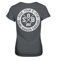 Shirtigo Lady-Shirts Dark Grey / XS Haters gonna Hate - Ladies Premium Shirt (Ohne Flip Label) E-Bike-Community