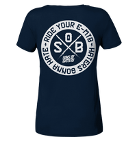 Shirtigo Lady-Shirts French Navy / S Haters gonna Hate - Ladies Organic Shirt (Flip Label) E-Bike-Community