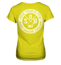 Shirtigo Lady-Shirts Pixel Lime / XS Haters gonna Hate - Ladies Premium Shirt (Ohne Flip Label) E-Bike-Community