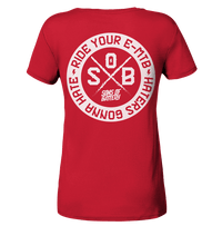 Shirtigo Lady-Shirts Red / S Haters gonna Hate - Ladies Organic Shirt (Flip Label) E-Bike-Community