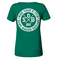 Shirtigo Lady-Shirts Varsity Green / S Haters gonna Hate - Ladies Organic Shirt (Flip Label) E-Bike-Community
