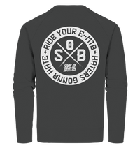 Shirtigo Sweatshirts Anthracite / XS Haters gonna Hate - Organic Sweatshirt (Flip Label) E-Bike-Community