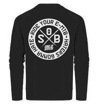 Shirtigo Sweatshirts Black / XS Haters gonna Hate - Organic Sweatshirt (Flip Label) E-Bike-Community
