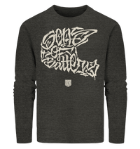 Shirtigo Sweatshirts Dark Heather Grey / S The Power of Movement - Frontprint- Organic Sweatshirt (Flip Label) E-Bike-Community
