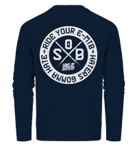 Shirtigo Sweatshirts French Navy / XS Haters gonna Hate - Organic Sweatshirt (Flip Label) E-Bike-Community
