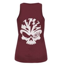 Shirtigo Tank-Tops Burgundy / S SoB Skull White - Ladies Organic Tank-Top E-Bike-Community