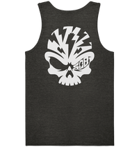 Shirtigo Tank-Tops Dark Heather Grey / S SoB Skull White - Organic Tank-Top E-Bike-Community