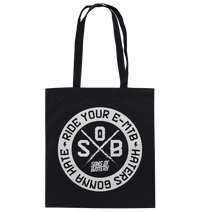 Shirtigo Taschen Black / ca. 38x42 Haters gonna Hate - Baumwolltasche E-Bike-Community