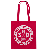 Shirtigo Taschen Classic Red / ca. 38x42 Haters gonna Hate - Baumwolltasche E-Bike-Community