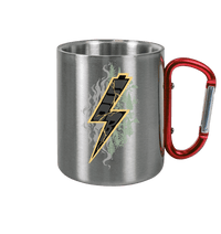 Shirtigo Trinkgefäße Silber Metallic / 330ml SoB - Shred or Alive - Edelstahl Tasse E-Bike-Community