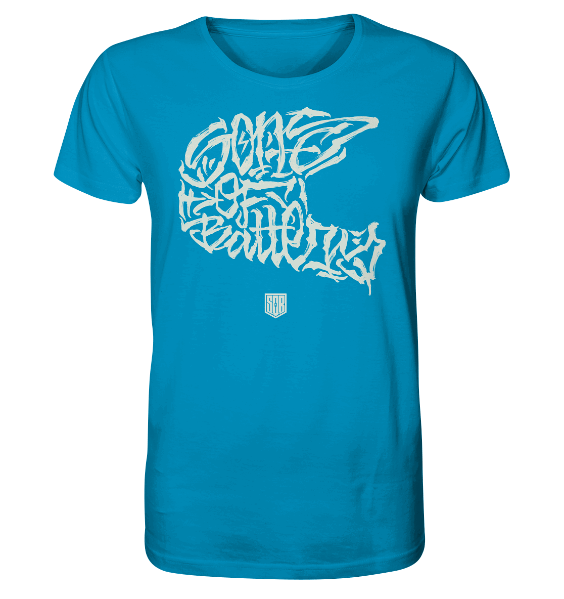 Shirtigo Unisex-Shirts Azur / XS The Power of Movement - Front / Backprint - 2 Side Organic Shirt (Flip Label) E-Bike-Community