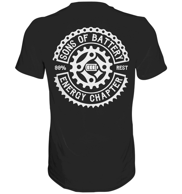 Shirtigo Unisex-Shirts Black / S Sons of Battery - Classic OG - Premium Shirt (kein Flip Label) E-Bike-Community