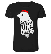 Shirtigo Unisex-Shirts Black / XS Chicken Line - Queen Weiß - Organic Shirt E-Bike-Community