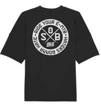 Shirtigo Unisex-Shirts Black / XS Haters gonna Hate - Organic Oversize Shirt (Flip Label) E-Bike-Community