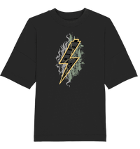Shirtigo Unisex-Shirts Black / XS Sob "Shred or Alive" Front - Organic Oversize Shirt (Flip Label) E-Bike-Community