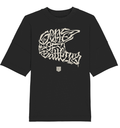 Shirtigo Unisex-Shirts Black / XS The Power of Movement - Front Print - Organic Oversize Shirt (Flip Label) E-Bike-Community
